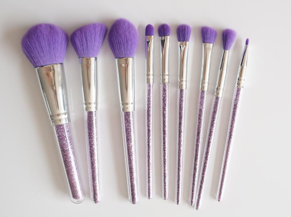 glitter makeup brushes
